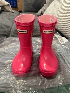 HUNTER Boots Infant's First Classic Starcloud Rain Boot Arcade Pnk 7 Medium US